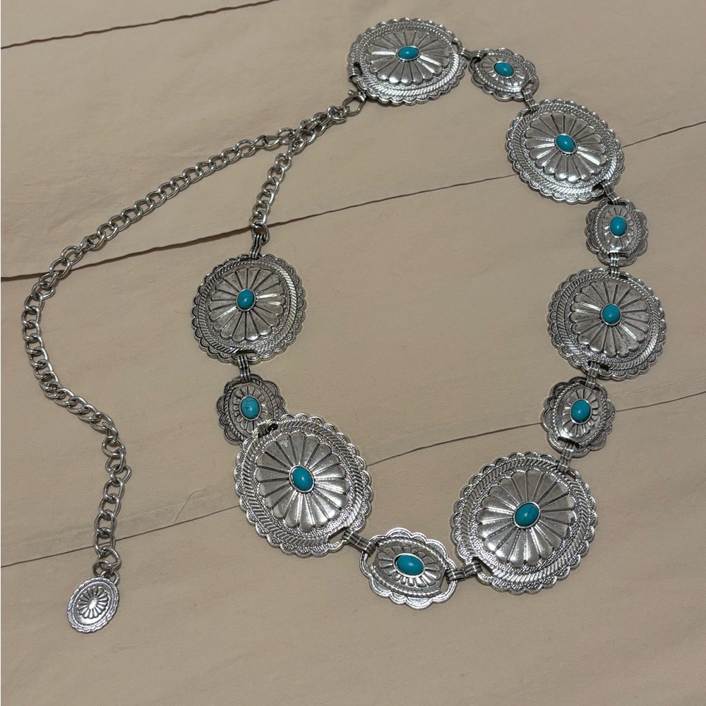 Turquoise Concho Belt